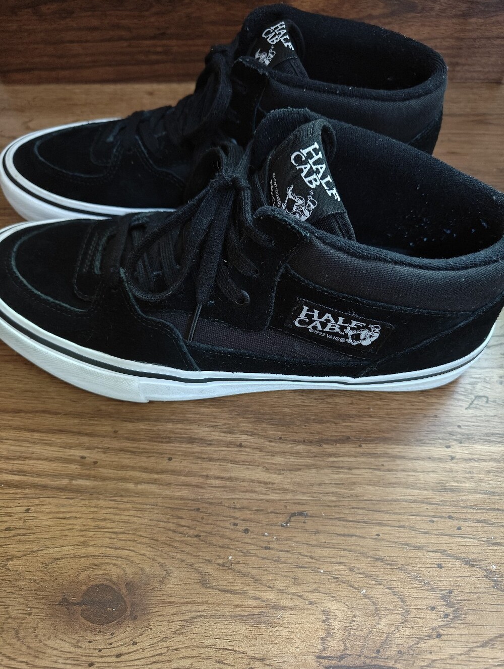 Vans Half Cab Pro Black Skate Shoes Sz 9.5 - Picture 3 of 8